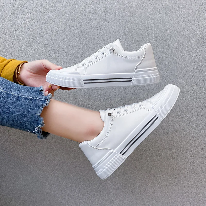Ins han edition white shoe tide female han edition of new fund of 2021 autumn racquet sports shoes female shoes T06 leisure s