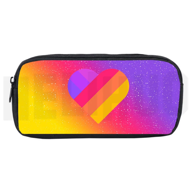 

LIKEE Cosmetic Bag for Girls School Stationery Pencil Case 3D Print Llkee Video App Storage Women's Cosmetics Zipper Makeup Box