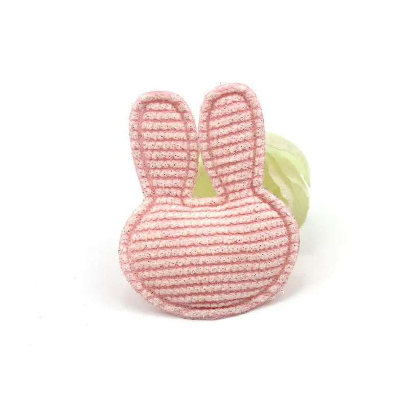 

30Pcs 3*4cm Glitter Rabbit Fabric Padded Patches Appliques for DIY Kids Hat Clothing Sewing Supplies Headwear Hair Clip Decor