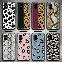 black white cow snake leopard print phone case for samsung galaxy a21s a01 a11 a31 a81 a10 a20e a30 a40 a50 a70 a80 a71 a51