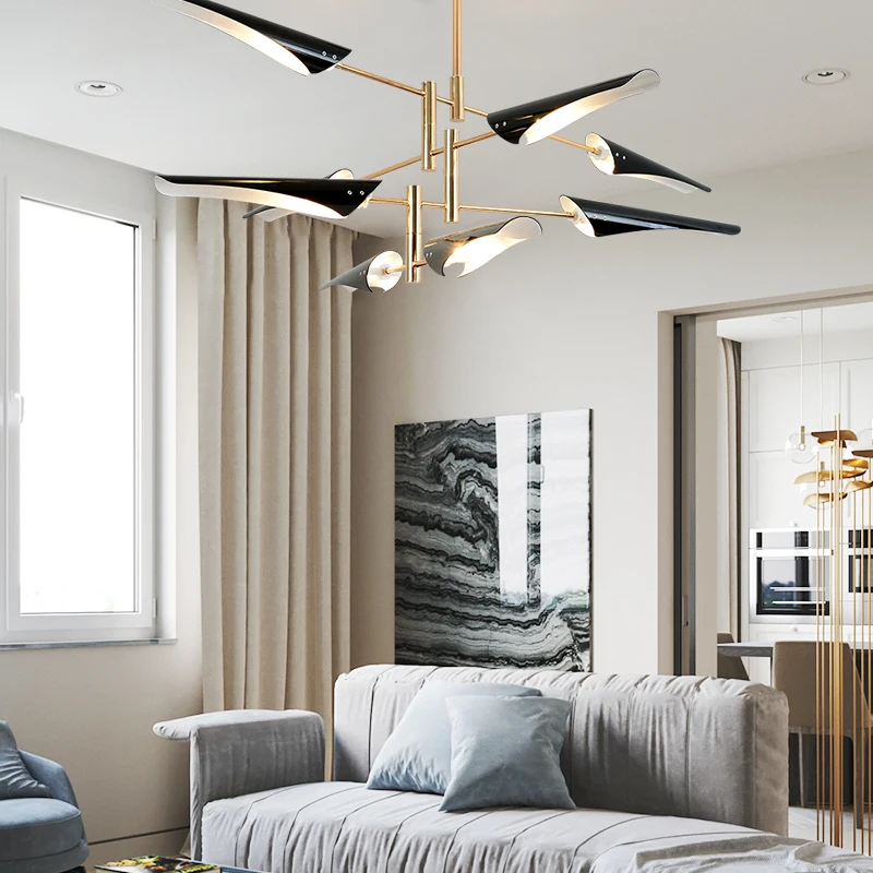 Креативная индивидуальная лампа в стиле пост-модерн для гостиной простая