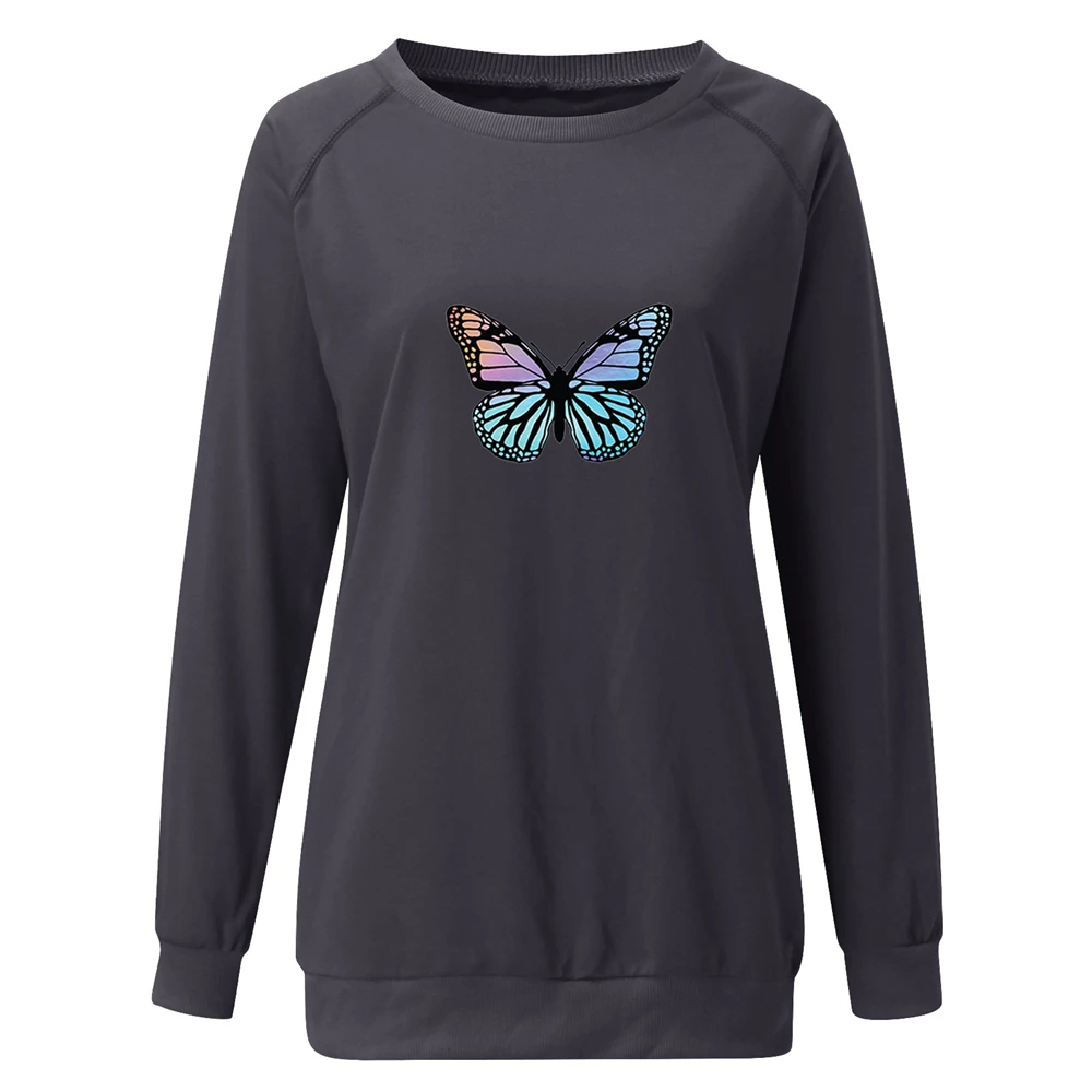 

Облегающий спортивный свитшот на талии, женские повседневные топы с длинным рукавом, Свободные мешковатые свитшоты, джемпер, теплая верхня...