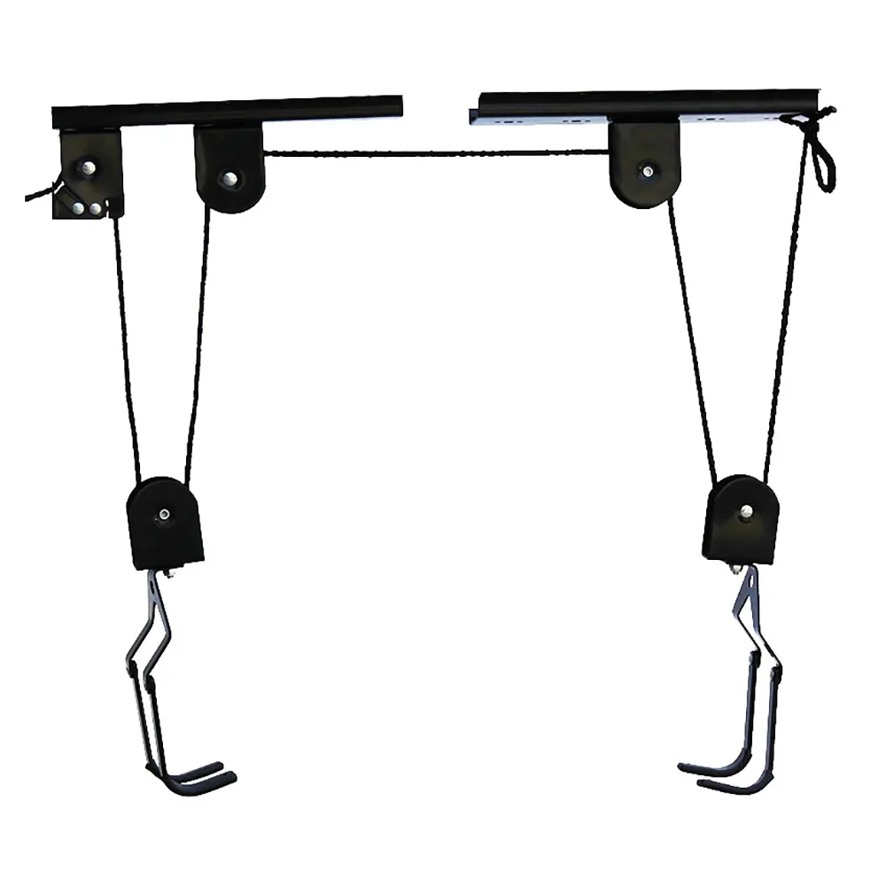 Ceiling Mounted Saving Space Bicycle Rack Storage Hook Pulley Accessories Display Durable Garage Metal Holder Hanger Bike Lift |
