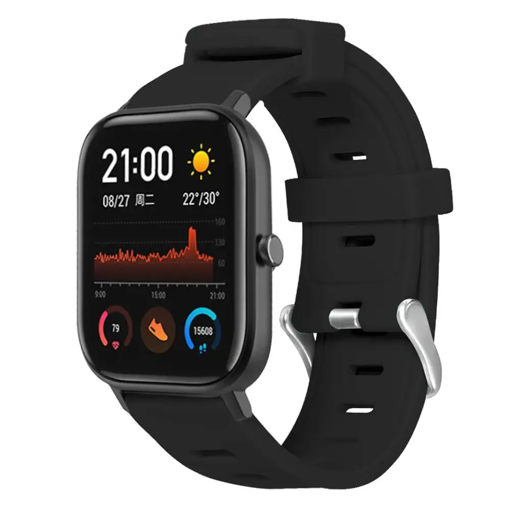 Новый силиконовый спортивный ремешок для часов Huami Amazfit GTS с плоской головкой