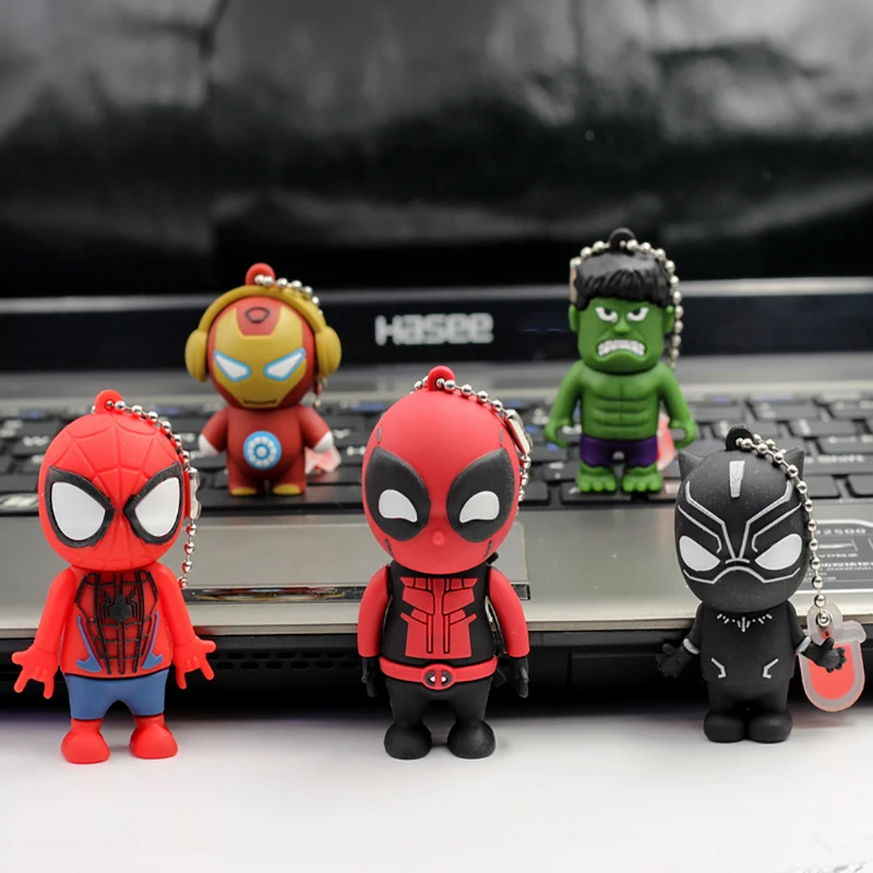 Usb флеш накопитель мультяшный 128 Гб 64 ГБ 32 16 супер герой Флешка 8 4 новая usb флешка 2 0