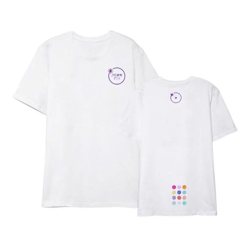 Новая корейская мода Kpop IZONE EYES ON ME футболка женский летний топ с коротким рукавом