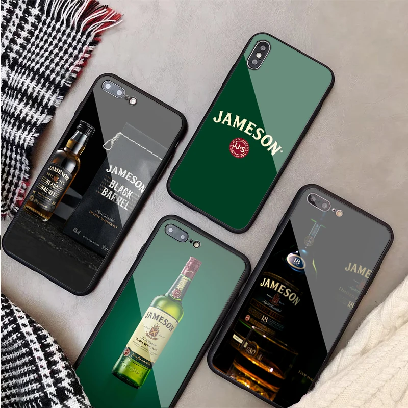 Jameson Irish Whiskey закаленное стекло телефон чехол для iPhone 6 6plus 7 7 plus 8 8plus 5 5S SE X XS XR XS Max