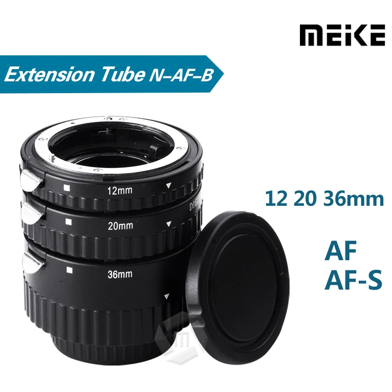 

Meike N-AF1-B Auto Focus Macro Extension Tube Ring for Nikon D7200 D7100 D7000 D5100 D5300 D5200 D3100 D800 D600 D300 D90 D80
