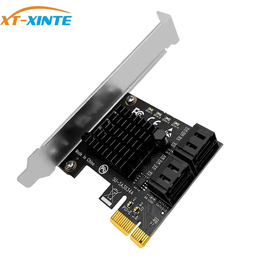 4 порта 6g sata3 0 pcie плата контроллера pci
