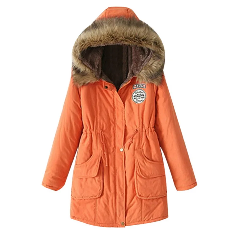 CALOFE 2019 модная женская верхняя одежда с меховым воротником Осеннее повседневное