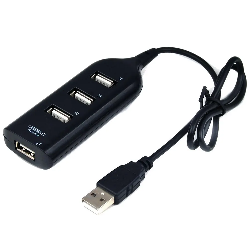 4 порта Высокоскоростной usb-хаб несколько для ПК настольный компьютер USB 2 0