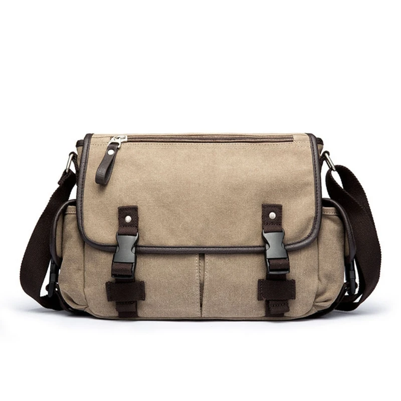 

Men Vintage Briefcase Shoulder Messenger Bag Canvas Satchel Crossbody Bags