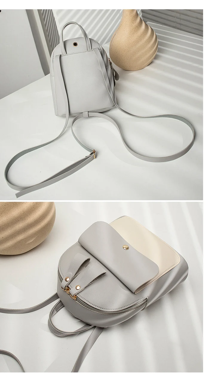 POMELOS Fashion Mini Backpack Women New Arrival Girls Backpack PU Leather Function Backpack Purse Shoulder Crossbody Back Bag