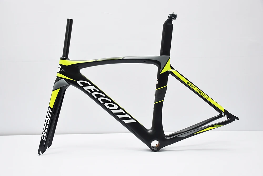 Горячая 2019 Ceccotti c09 2 желтый t1000 ud /1k из углеродного волокна шоссейный рамки: