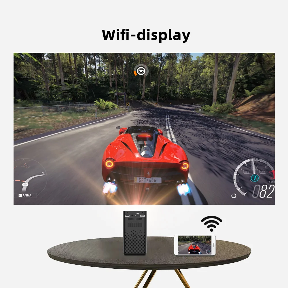 BYINTEK P20 Мини Портативный Pico Smart Android Wifi безэкранный ТВ лазерный светодиодный DLP