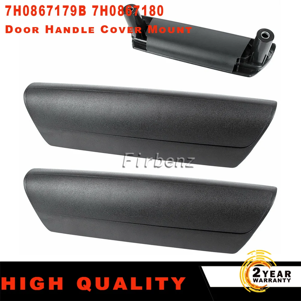

Front Left+Right Interior Door Handle Cover Mount For VW T5 V From 2003 7H0867179B 7H0867180