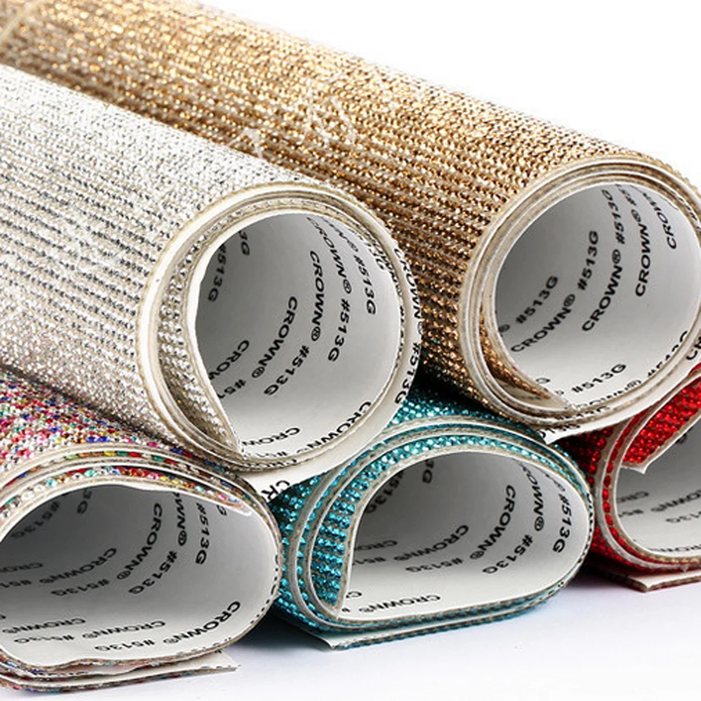 Горячая фиксация кристалл сетки железа на горный хрусталь отделка наклейки