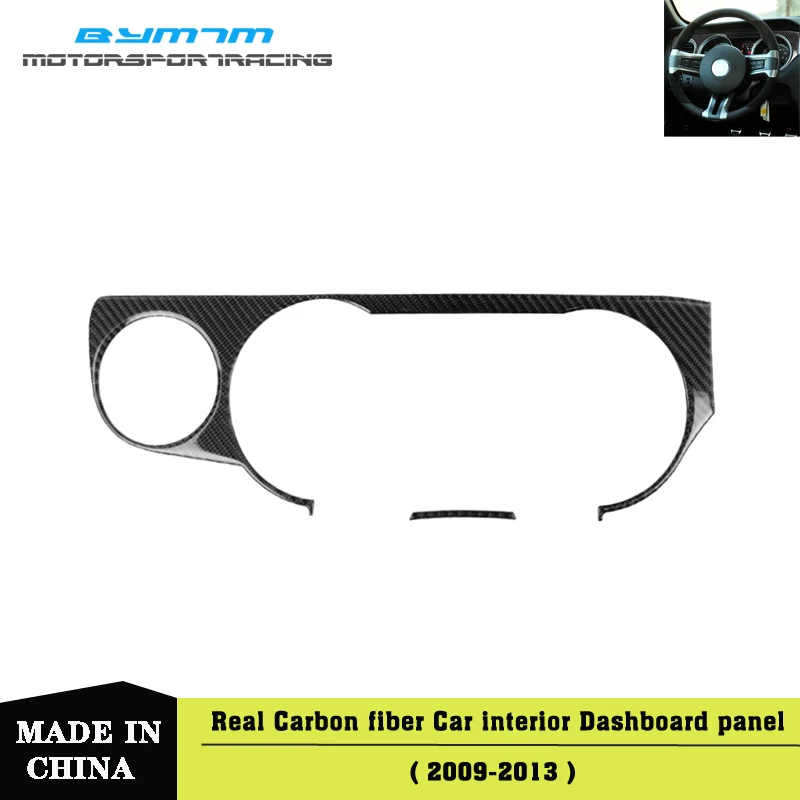 

Real Carbon Fiber Car Stickers Dashboard Instrument Panel Trim Cover Interior Moulding Decorative Strips For Mustang