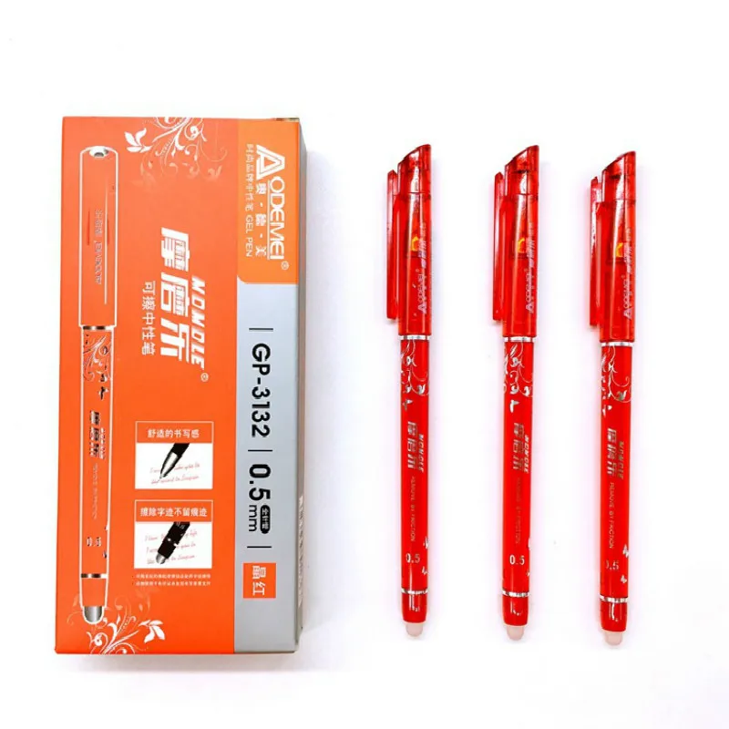 1 шт. красная стираемая ручка вечерние фирменные ручки школьные офисные подарки