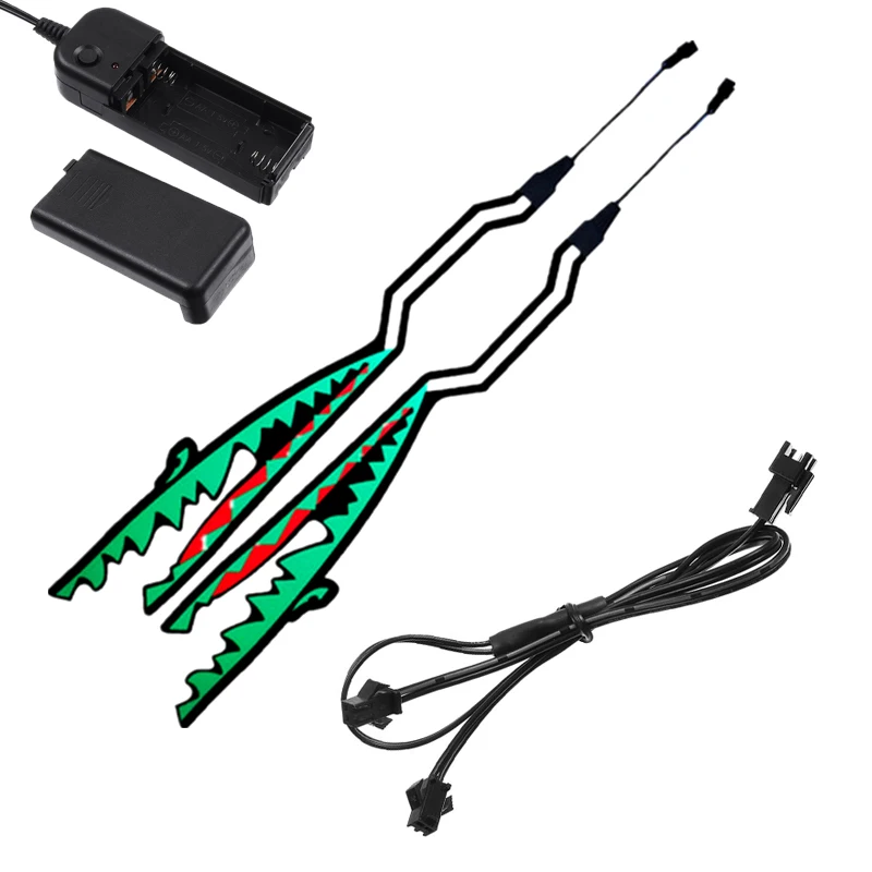 Акула Стиль мотоциклетный шлем с подсветкой полоса ночного сигнала