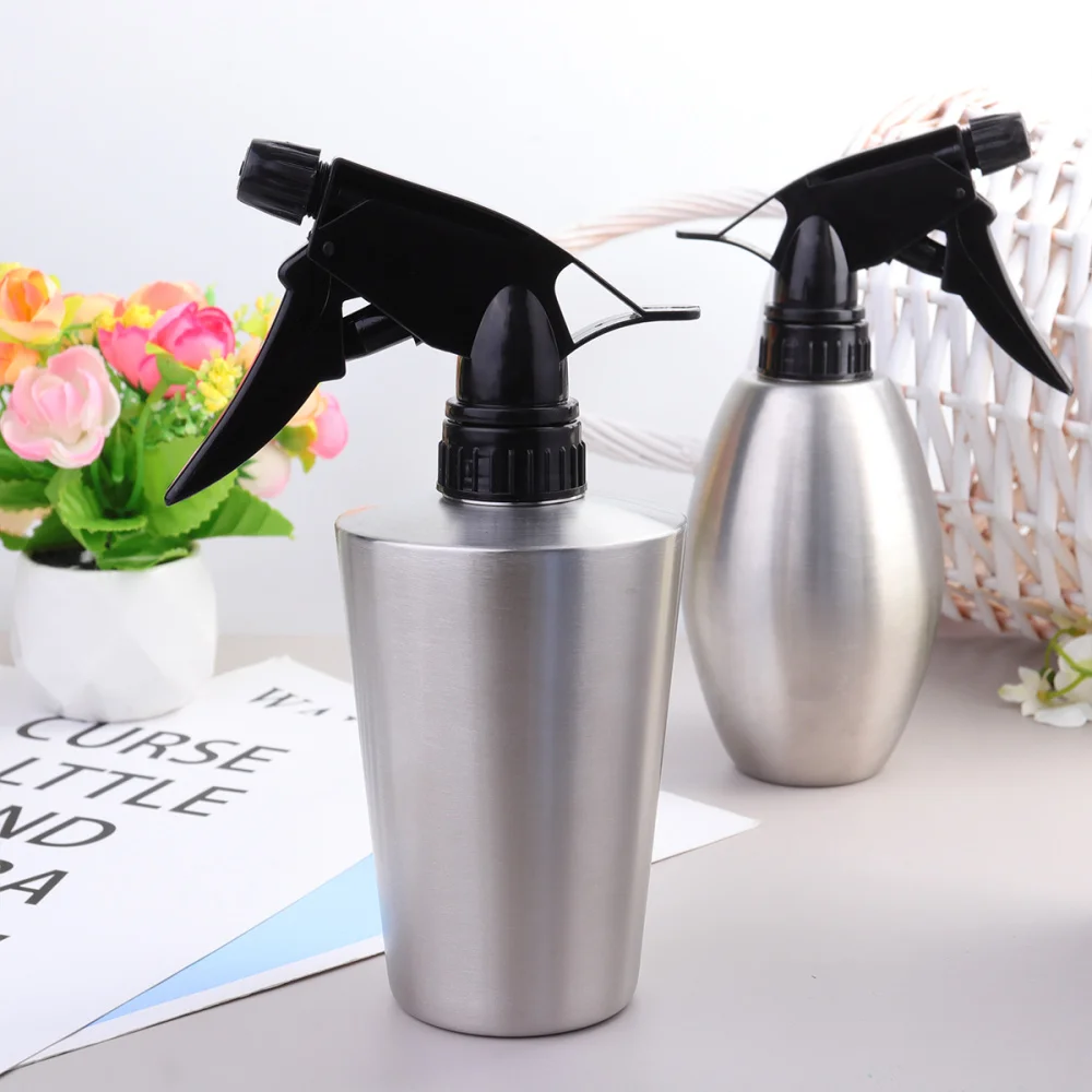 1 шт. 350 мл черная насадка бутылка для полива растений из нержавеющей