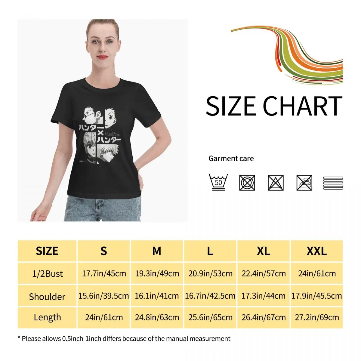 

Anime Fans Hisoka 3 womens tshirt fashion Short sleeveRound neck T-shirt