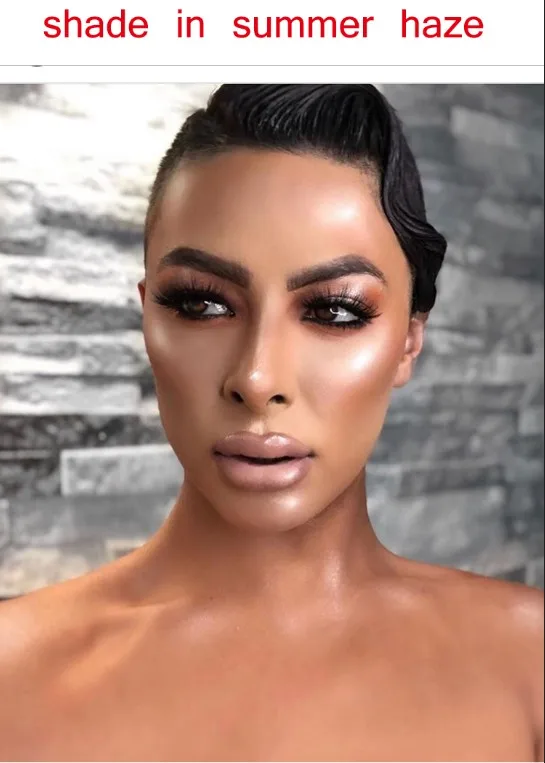 Artist кутюр Jackie Aina, 19 цветов, Хайлайтер для макияжа, рассыпчатая пудра, прессованная пудра для макияжа, светящаяся пудра в оттенке Illuminati la peach