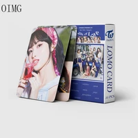 55pcsset kpop twice lomo card new album taste of love postcard hd photo print cards poster korea group fans collection gift