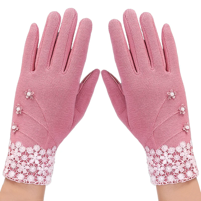 ECOBROS классические Luvas de inverno женские модные зимние перчатки для активного отдыха, спортивная теплая и бархатная перчатки для сенсорного экрана перчатки