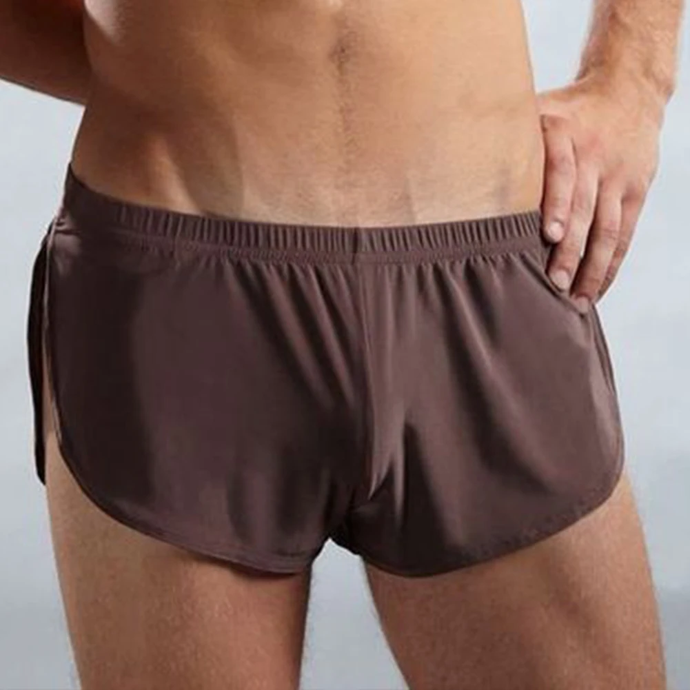 

Men Underwear comfortable Sexy Man Boxer shorts U convex pouch silk Sexy Body S-XXL size Cotton Linen Breathable Soft Comfort