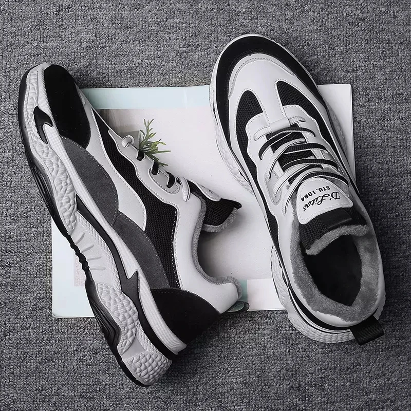 

cheap 2020 new Men sneakers Trainers running Shoes Comfortable Zapatillas de Hombre Lightweight Winter plus velvet warm shoes