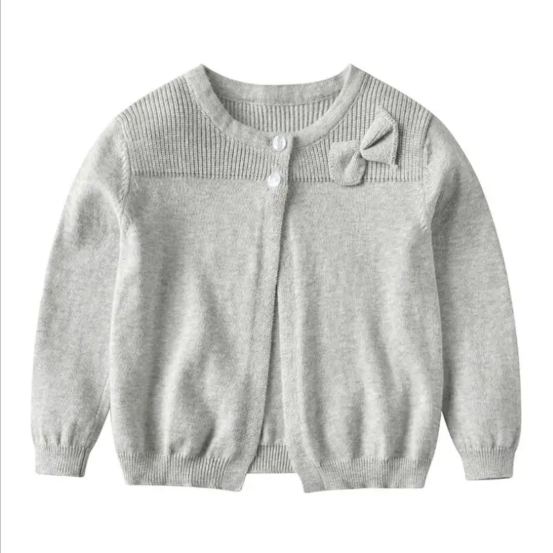 Осень 2020 Одежда для младенцев малышей свитера вязаные кардиганы шаль с бантом