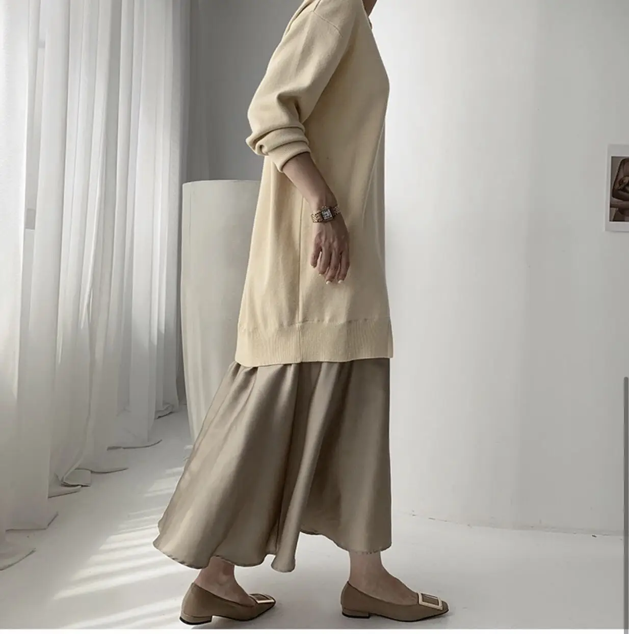 

New 2021 Arts Style Vintage patchwork dress Elegant Dresses for Women vestito con spacco T194