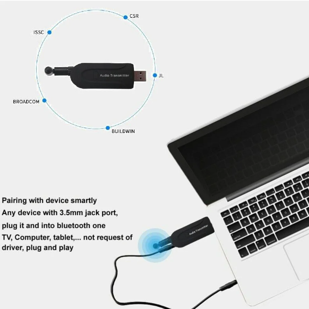 Аудио передатчик простое использование Портативный беспроводной USB A2DP Мини