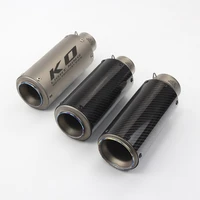 5160mm universal motorcycle exhaust tail pipe without muffler titanium alloy 235mm exhaust system modified for atv street bike