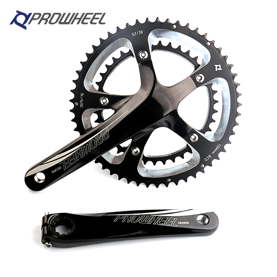 PROWHEEL Bike APEX Crankset 10 скоростной велосипед 130BCD GXP 170 мм/172 5 мм Chainwheel 39 53T для частей