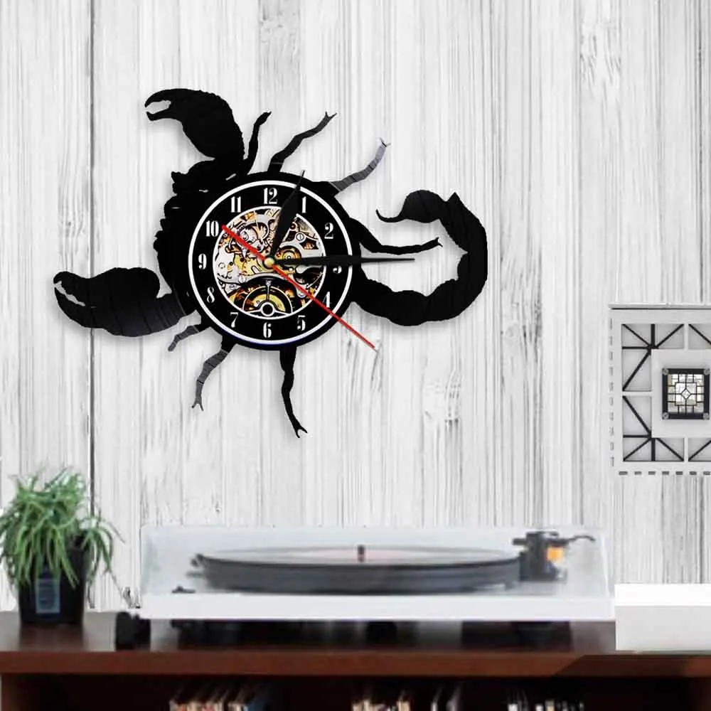 Настенные часы с изображением скорпиона и зодиака настенные со звездным знаком