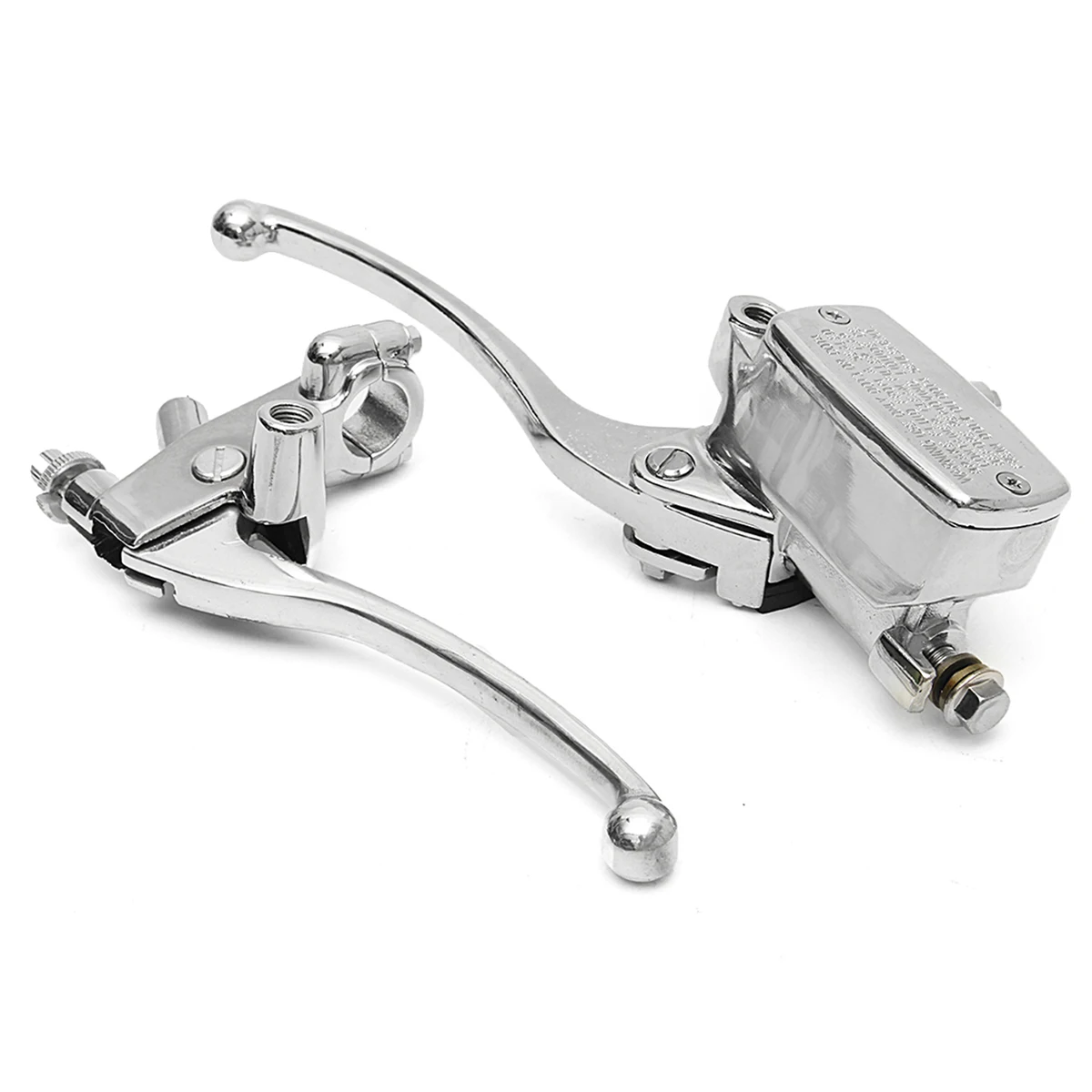 

A Pair of 7/8"22mm Motorcycle General Clutch Brake Pump Handles by Electroplatin Left Clutch Lever Right Brake Master Cylinder
