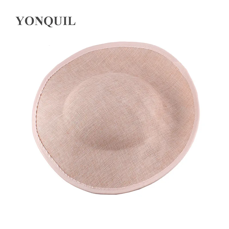 Имитация Sinamay Большой 30 см круглый чародей база для невесты шляпа свадьбная