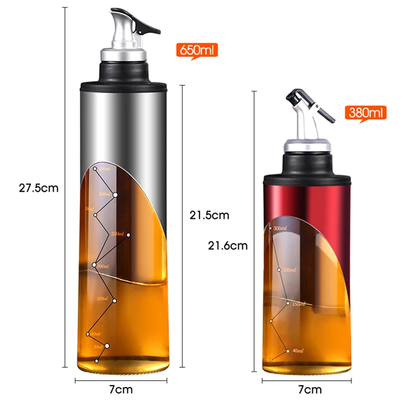 Бутылка для масла бутылка приправ и соуса семейная уксуса креативный диспенсер