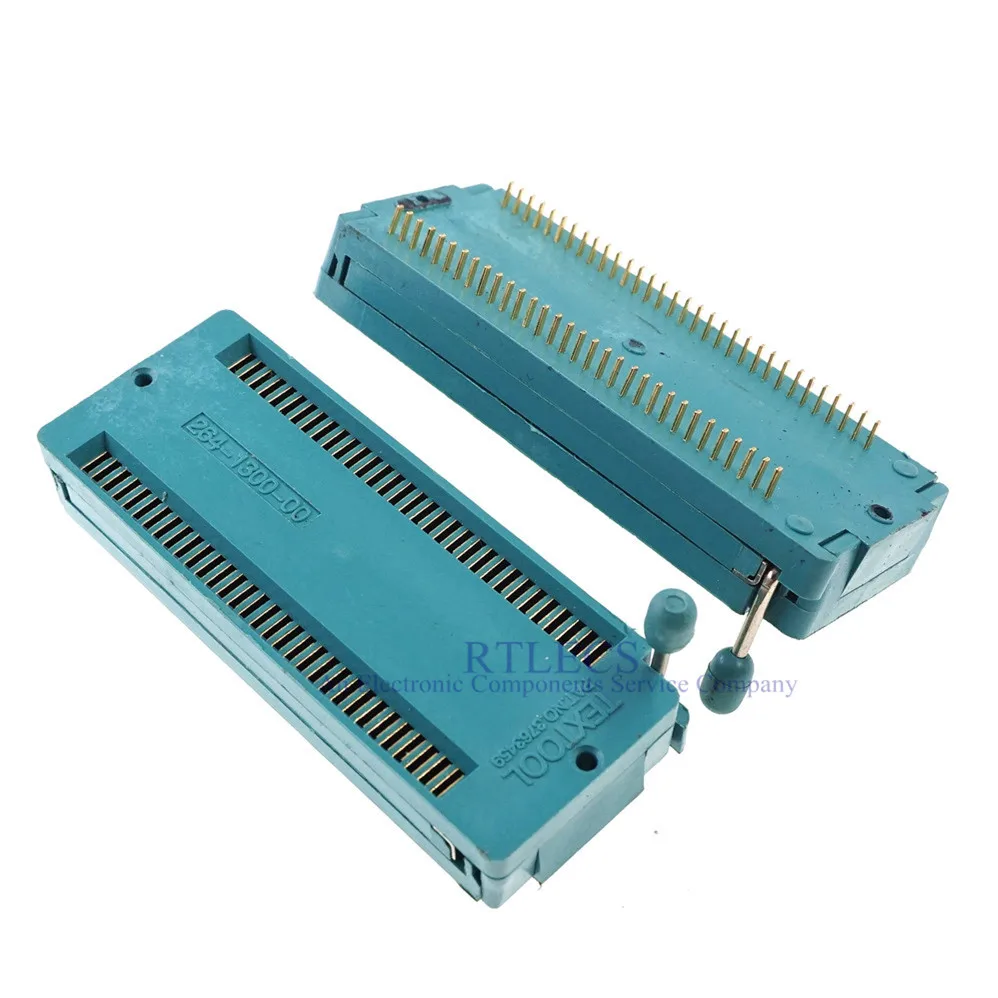 Тестовый инструмент IC DIP ZIF гнездо на молнии 64 Pin Pitch 1 78 мм 778 Двухрядное нажатие
