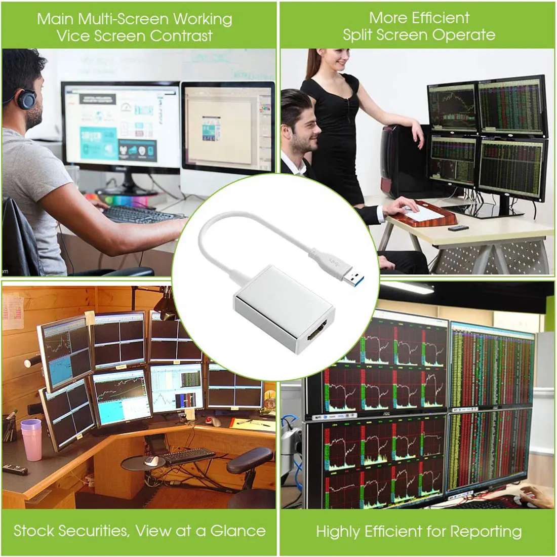 HD 1080P USB 3 0 конвертер HDMI-совместим для ПК ноутбука TV внешняя Видеокарта адаптер