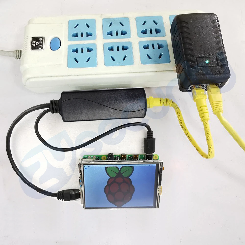 Активный Адаптер POE с защитой от помех 1 5 кВ адаптер питания через Ethernet 48 В до 2 4 А