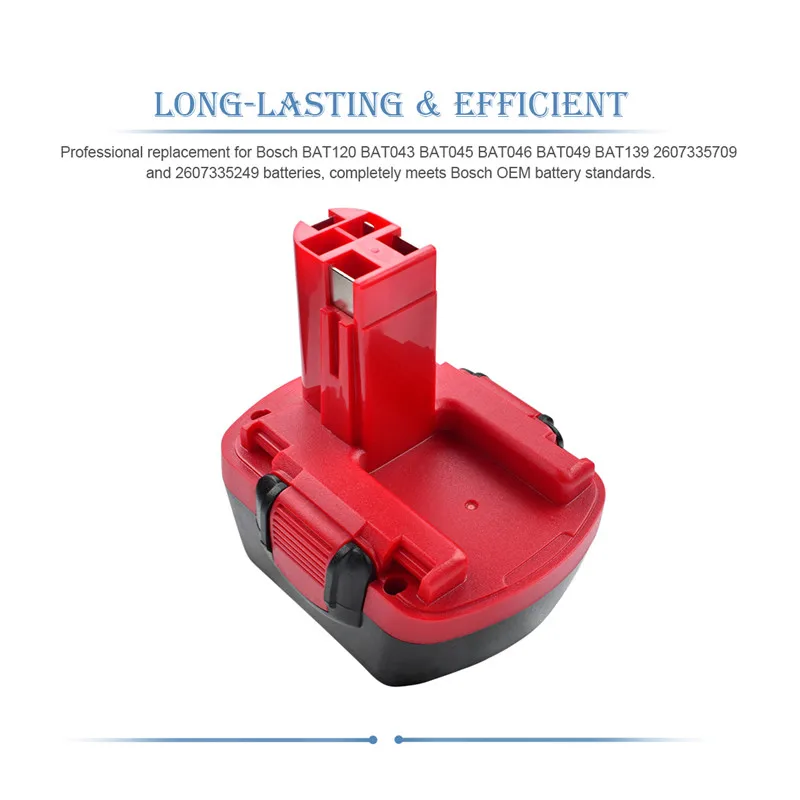 Bonacell 12В 3000 мАч Ni-MH аккумулятор для Bosch 12В дрель GSR 12 VE-2, GSB 12 VE-2, PSB 12 VE-2, BAT043 BAT045 BTA120 26073 35430