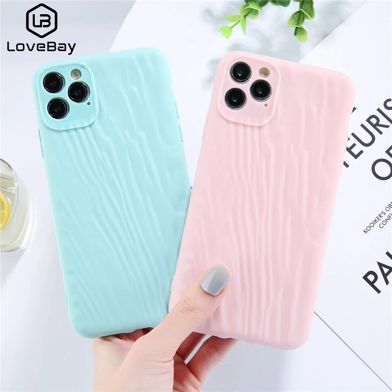 Чехол для телефона Lovebay Wave с узором iPhone 11 Pro X XR XS Max 6 6s 7 8 Plus яркий чистый цвет