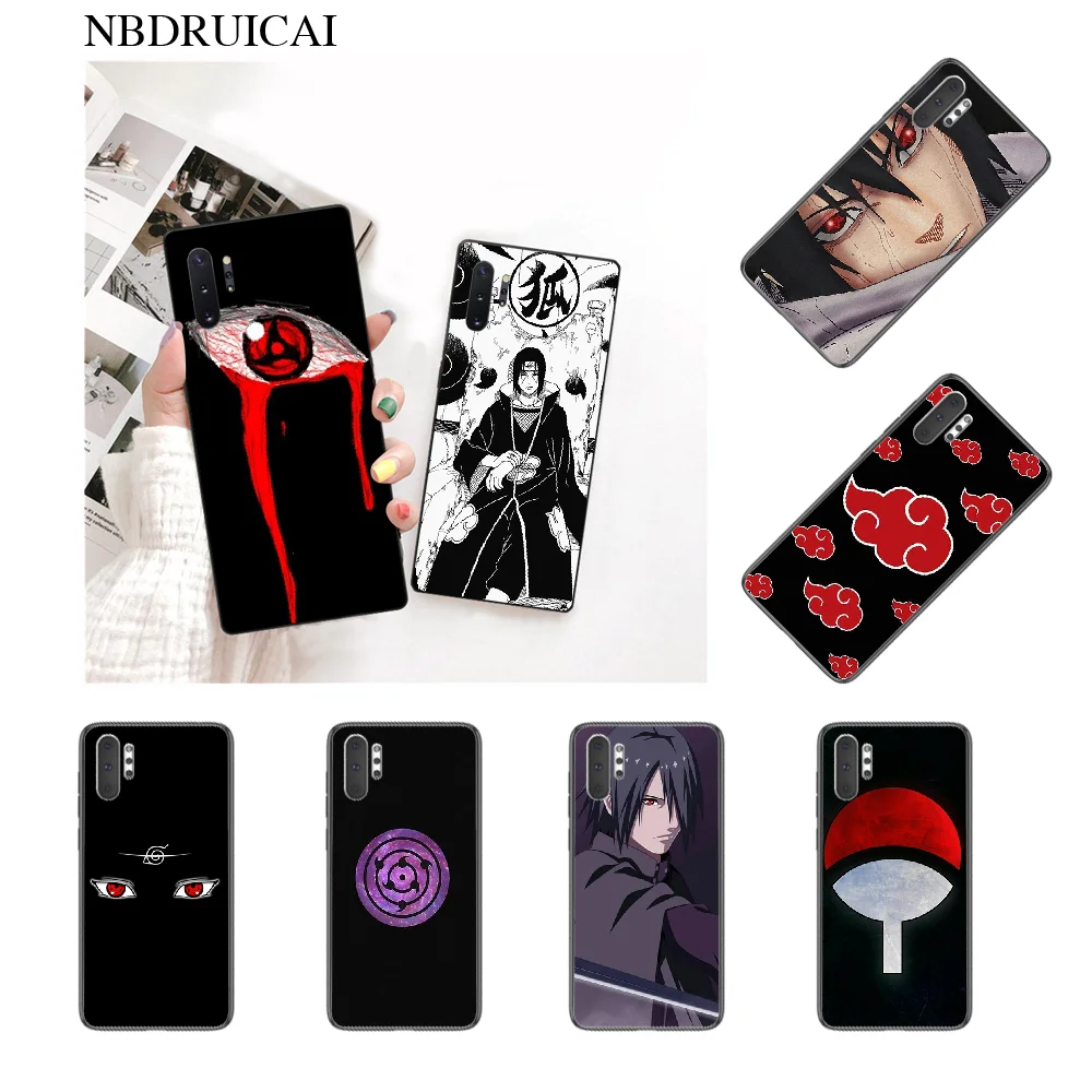 NBDRUICAI Аниме Naruto Uchiha Sasuke черный мягкий чехол для телефона Capa Samsung Note 3 4 5 7 8 9 10 pro M10 20 30