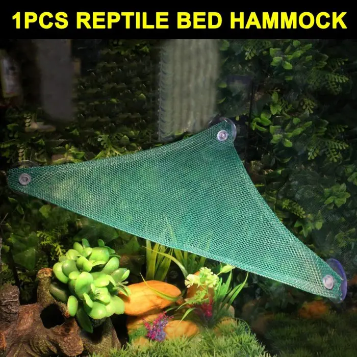 Breathable Mesh Reptile Hammock Lounger for Small Bearded Dragons Lizards Snakes E2S