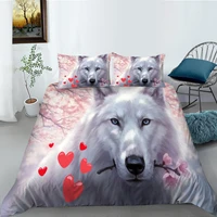hot style bedding set 23pcs 20 patterns 3d wolf printing duvet cover sets 1 quilt cover 12 pillowcases useuau size