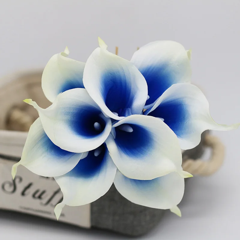 9 шт. Calla Lily Калла из латекса лилия свадебное украшение Цветочная композиция