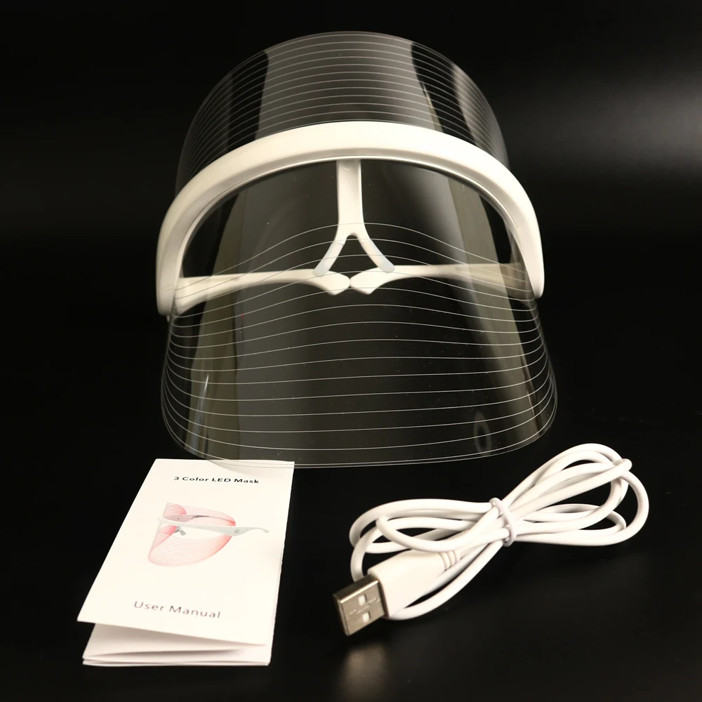 BeeRuddy 3 цвета маска для лица светильник вая терапия светодиодная против морщин Beatuy